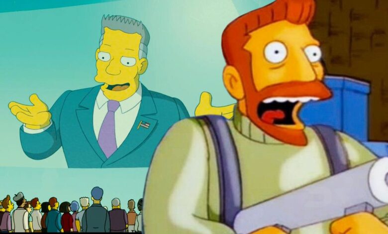 El plan de la película de Los Simpson para el regreso de Hank Scorpio (y por qué cambió)