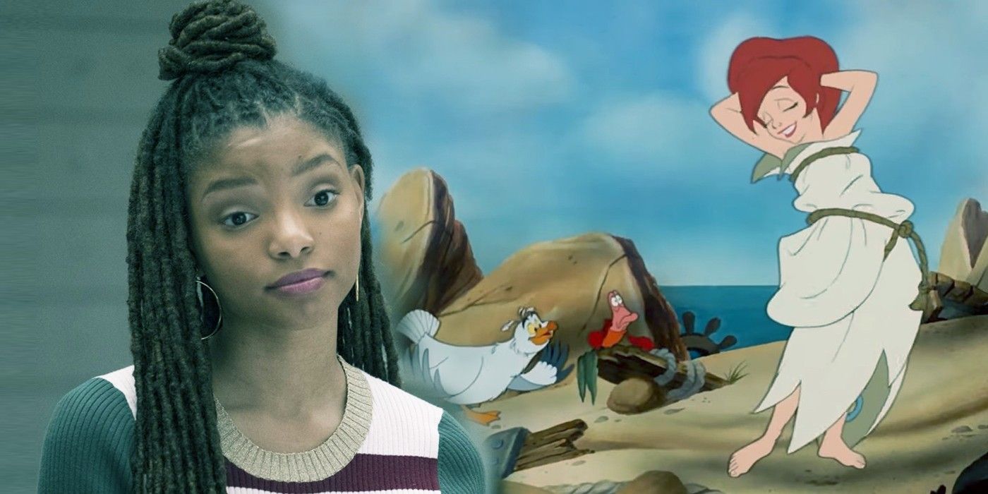 Fotos del set de la Sirenita revelan a Halle Bailey con el look de arpillera de Ariel