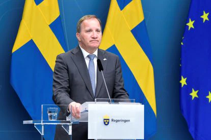 El primer ministro de Suecia, Stefan Löfven, asiste este lunes a una rueda de prensa tras el voto de censura en el Parlamento sueco, en Estocolmo, Suecia.