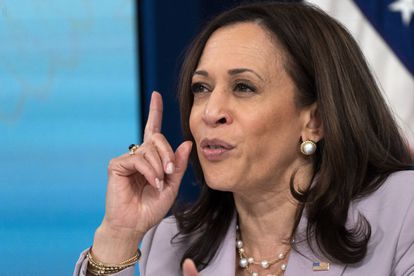 Kamala Harris habla en Washington este miércoles.