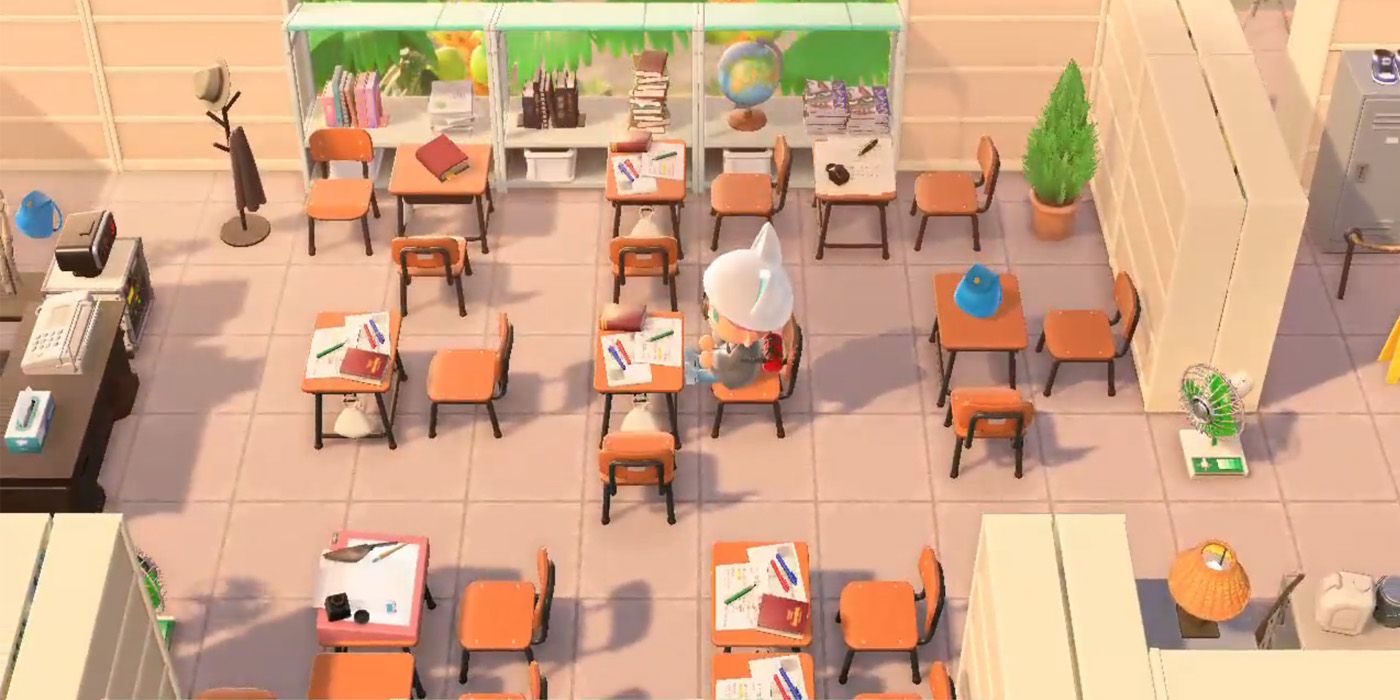 La construcción de la escuela Animal Crossing es el lugar perfecto para que los aldeanos aprendan