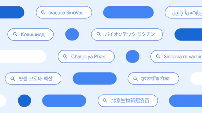 Diferentes formas en las que los usuarios buscan información sobre las vacunas contra la COVID en varios países del mundo.