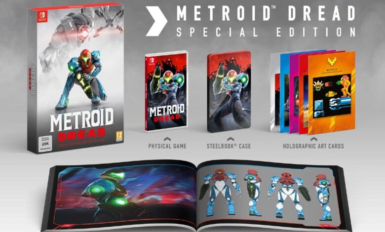 Metroid Dread Special Edition incluye libro de arte, tarjetas y Steelbook
