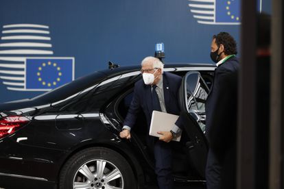 Josep Borrell, a su llegada a la cumbre europea de Bruselas el pasado viernes.