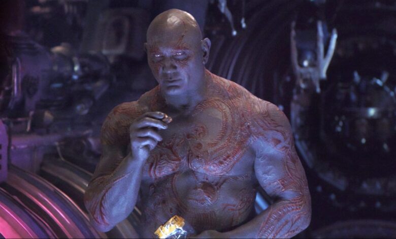 Por qué Drax de Guardianes de la Galaxia es gris en lugar de verde