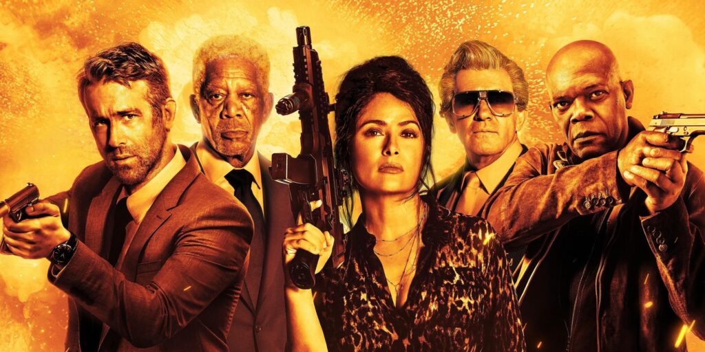 Revisión de guardaespaldas de la esposa de Hitman: película de acción ridícula y divertida, pero promedio