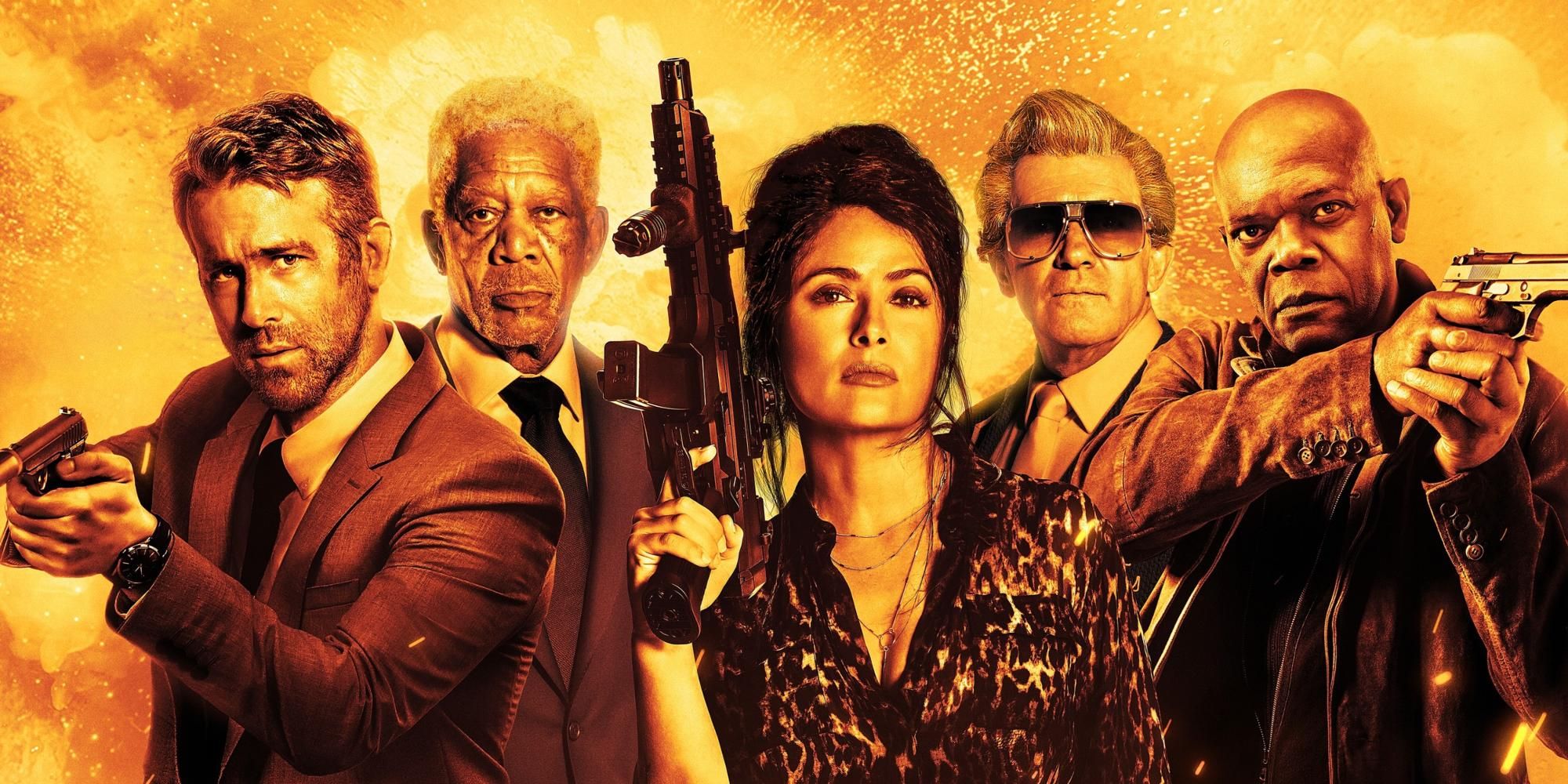 Revisión de guardaespaldas de la esposa de Hitman: película de acción ridícula y divertida, pero promedio