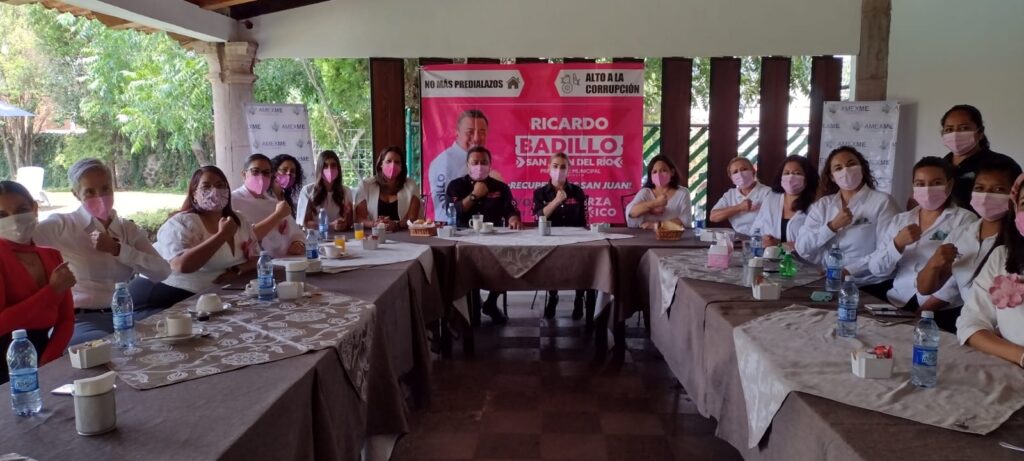 Ricardo Badillo ofrece apoyar a las mujeres emprendedoras de San Juan del Río