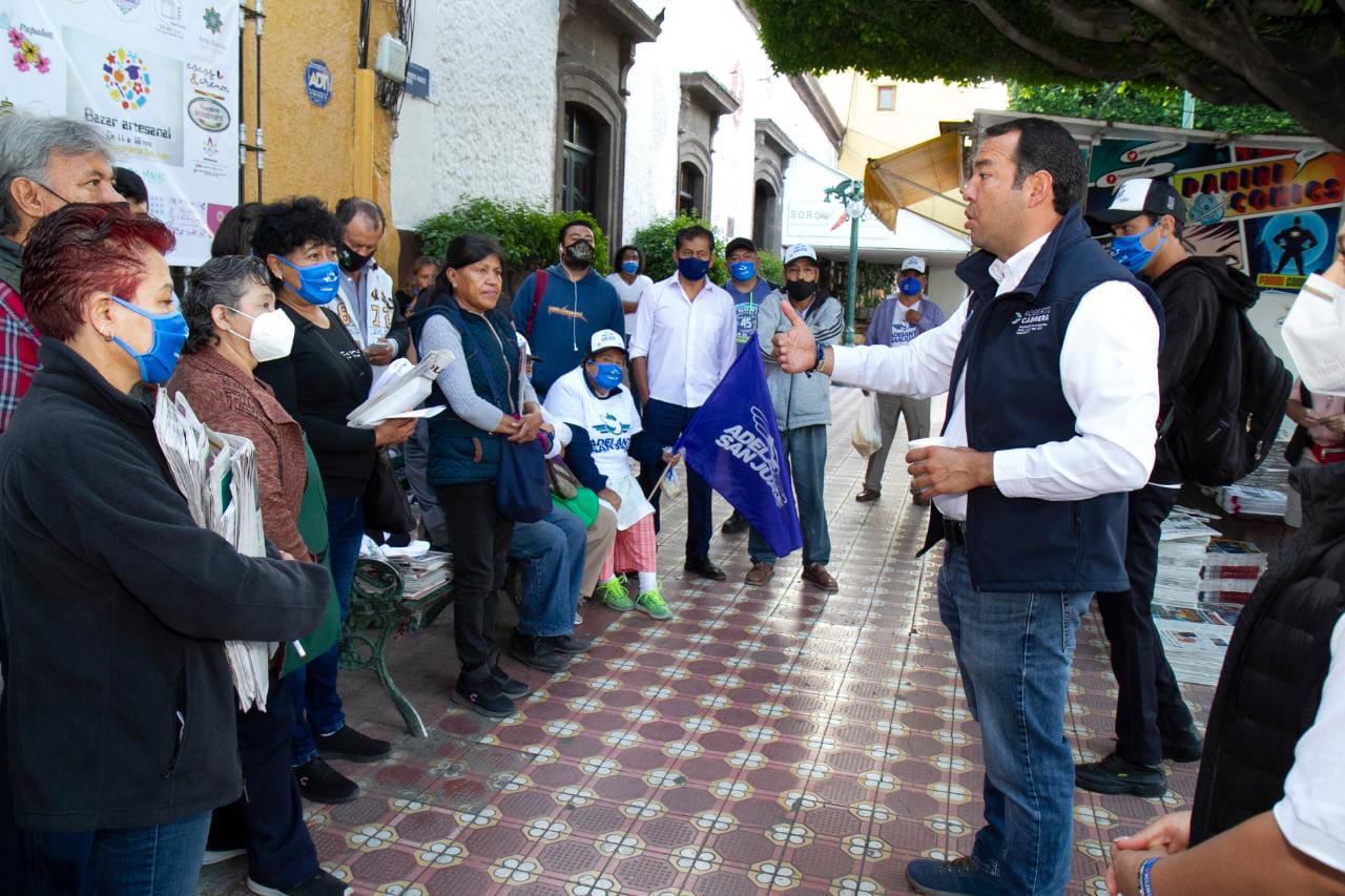 Roberto Cabrera se reúne con Voceadores, “ustedes siempre ponen adelante a San Juan” les dijo