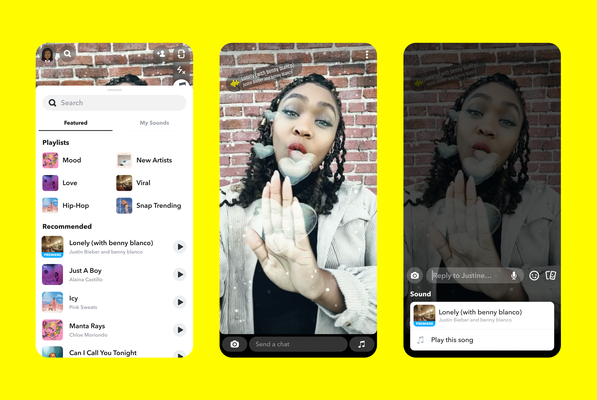 Snap hace un trato con Universal Music Group y agrega su catálogo a Sounds
