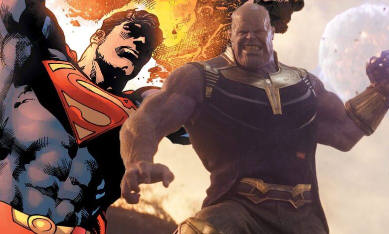 Superman es más fuerte que Thanos, incluso con el Infinity Gauntlet