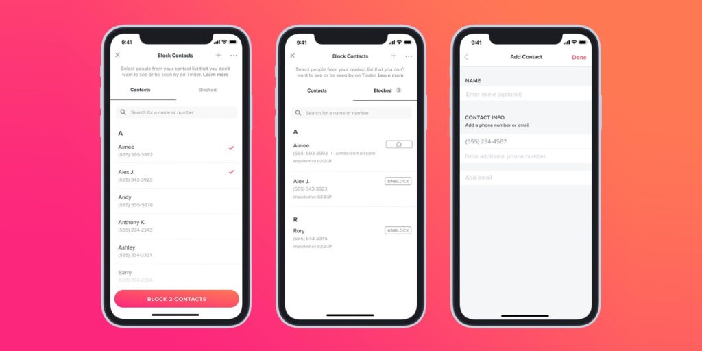 Tinder: Cómo bloquear a un ex, un familiar o un compañero de trabajo