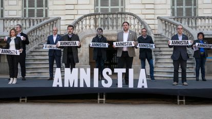 Acto organizado por Omnium Cultural en el que participaron Oriol Junqueras, Jordi Cuixart, Jordi Sánchez, Quim Forn, Carme Forcadell, Dolors Bassa, Raul Romeva, Jordi Turull y Josep Rull.