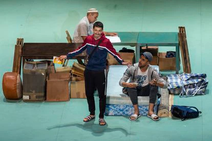 Un momento de 'Carrer Robadors', obra dirigida por Julio Manrique.