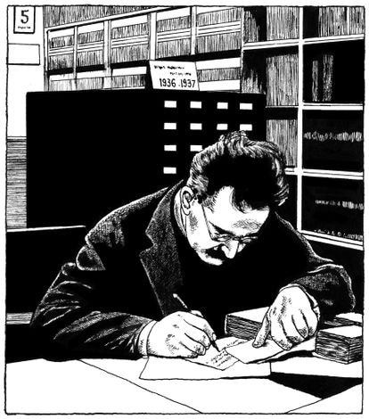 'La muerte de Walter Benjamin y la jaula de Ezra Poud', de Frédéric Pajak (2021).