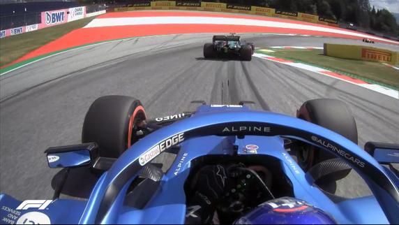 Alonso se encuentra en medio a Vettel al final de la Q2 en GP Austria