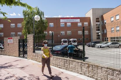 La residencia de mayores Amavir Torrejón, en Torrejón de Ardoz, Madrid, este sábado.