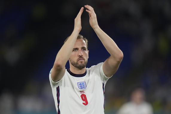 Harry Kane, a punto para medirse a Dinamarca (Photo by Alessandra Tarantino - Pool/Getty Images)