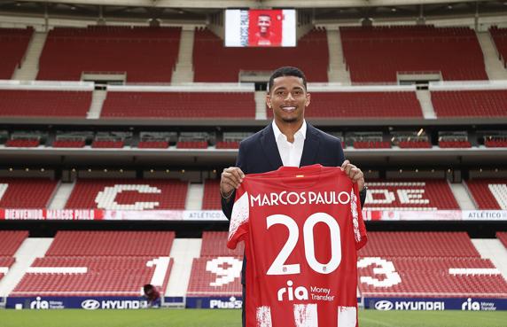 Marcos Paulo lucirá el '20' en el Atlético de Madrid