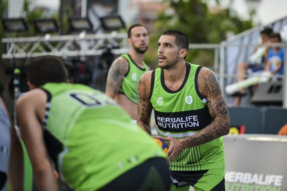 Nacho Martín en acción durante el Herbalife Series