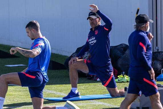 El técnico del Atlético de Madrid, el argentino Diego Pablo Simeone.