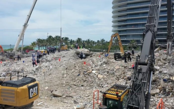 La cifra de muertos por el derrumbe del edificio en Miami asciende a 90