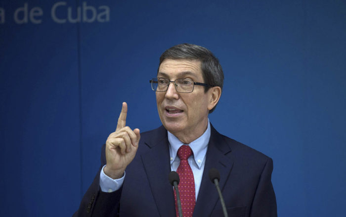 Canciller cubano niega ‘estallido social’ en la isla; acusa a empresa de EU de estar detrás de #SOSCuba