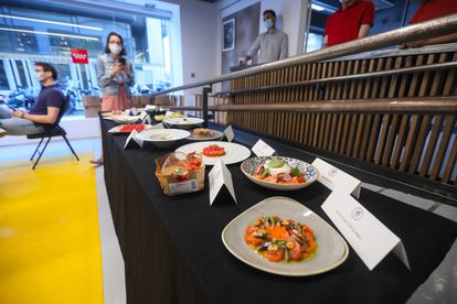 Algunos de los platos elaborados con tomates autóctonos.