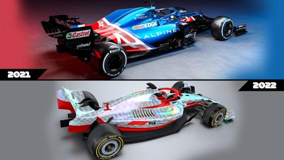 Diferencias entre el F1 de 2021 y el F1 de 2022