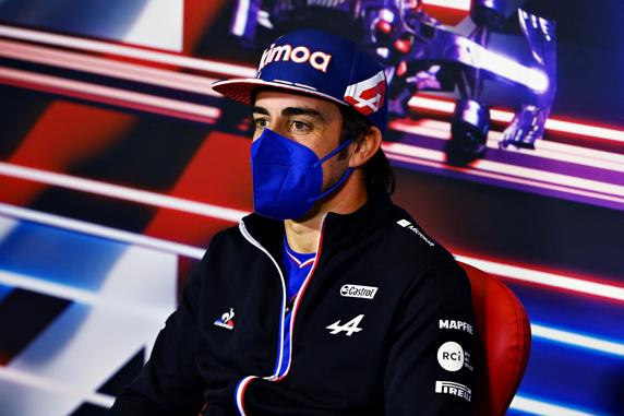 Fernando Alonso, en el GP de Gran Bretaña de F1 2021