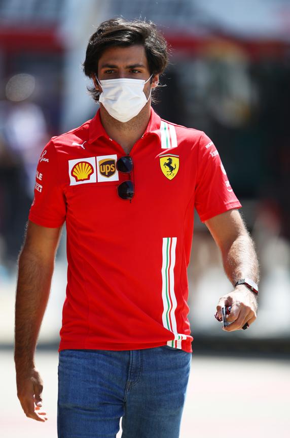 Carlos Sainz, en el GP de Gran Bretaña de F1 2021