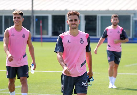 Entrenamientos de pretemporada del RCD Espanyol en la CE Dani Jarque. Melendo