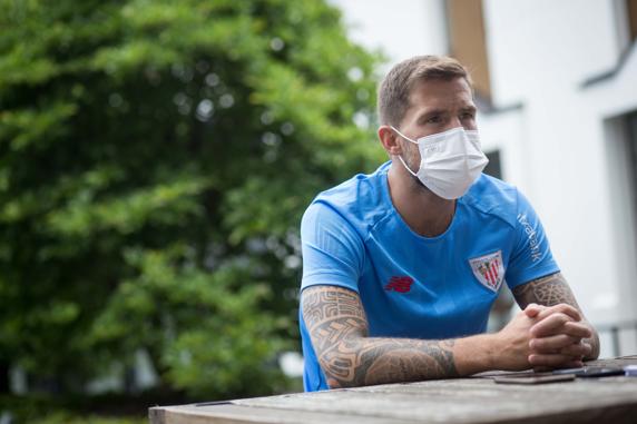 Iñigo Martínez, durante la entrevista con Mundo Deportivo