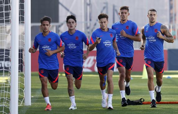 Entrenamiento del Atletico de Madrid, en el Cerro del Espino de Majadahonda, temporada 21/22.