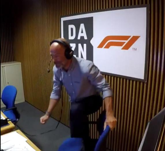 Antonio Lobato, narrando la primera vuelta del GP de Gran Bretaña de F1 2021