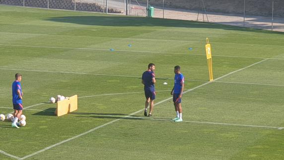 Marcos Paulo y Hernán Bonvicini, compartieron, junto a Germán Valera, una sesión preparatoria especial.