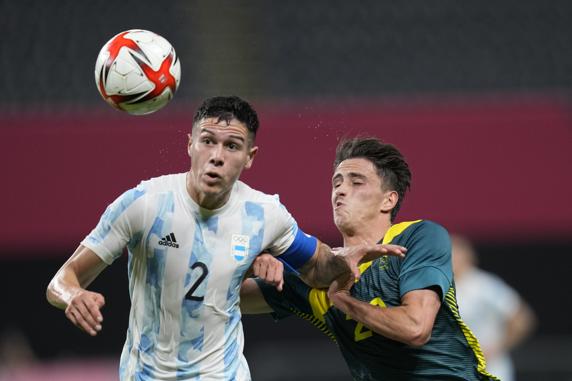 Nehuén, en un partido de los JJ.OO.