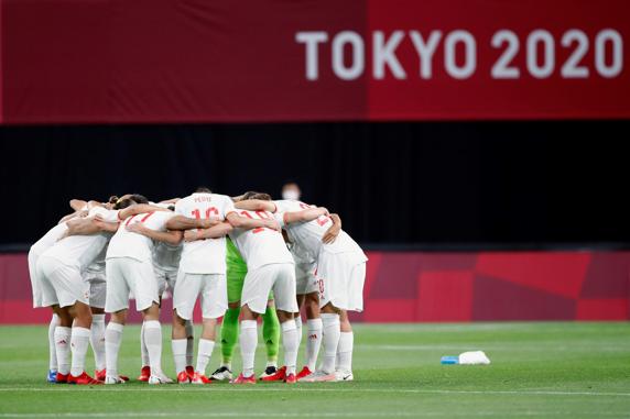 La selección española empató sin goles en su debut en los Juegos Olímpicos. EFE/ RFEF/ Morenatti