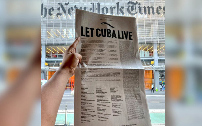 Más de 400 artistas, intelectuales y activistas piden a Biden que ‘deje vivir a Cuba’ y ponga fin al bloqueo