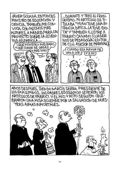 Página de 'Ahora que aún me acuerdo de todo (o casi...)', cómic publicado por Carlos Romeu en 2012.