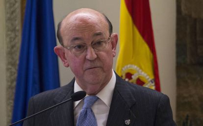 El juez Andrés Ollero, en una conferencia hace dos años.