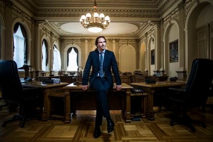 Marius Jurgilas, miembro del consejo del Banco de Lituania y el 'cerebro' de los cambios financieros del país.