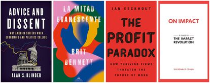 Libros recomendados por José Luis Escrivá, Reyes Maroto, Pablo Hernández de Cos y Rodrigo Buenaventura.