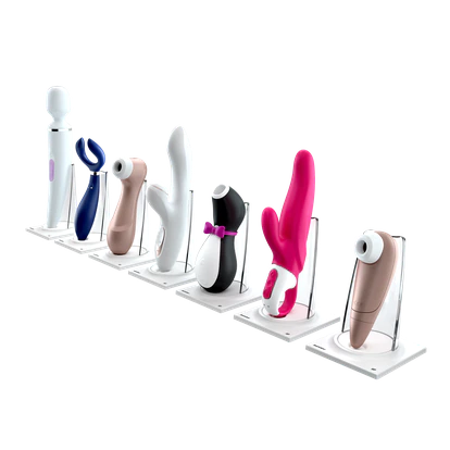 Imagen de diversos juguetes sexuales de Satisfayer.
