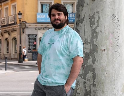 El actor Brays Efe fotografiado en Madrid en 2020. 