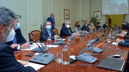 Pleno extraordinario en el CGPJ, en octubre de 2020.