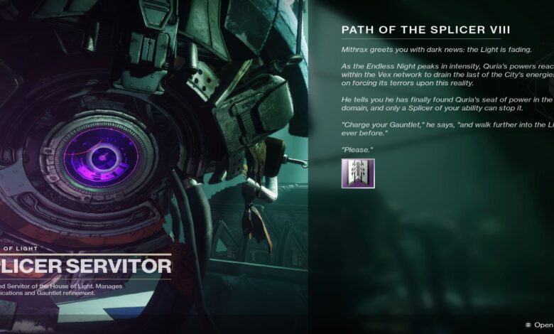 Desafío de cada semana 8 en Destiny 2: Season of the Splicer