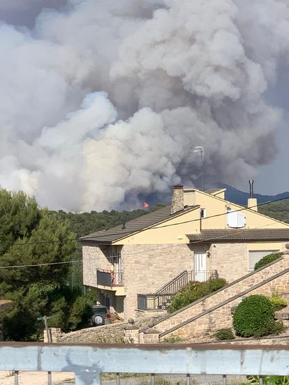 Una imagen del incendio.