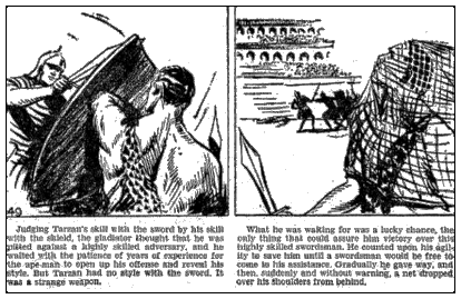 Viñetas de la adaptación al cómic de 'Tarzán y el imperio perdido'.