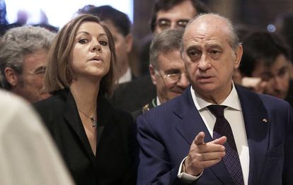 Jorge Fernández Diaz y María Dolores de Cospedal.